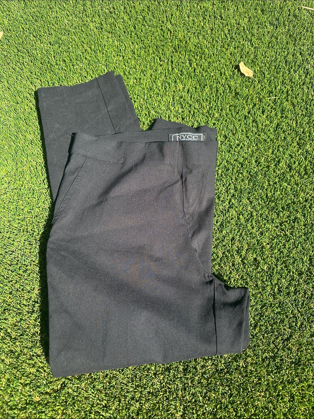 NYC Black Pull-On Ankle Pants - Picture 2 of 5